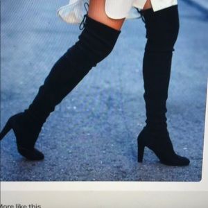 Black over the knee boots ❤️⭐️❤️